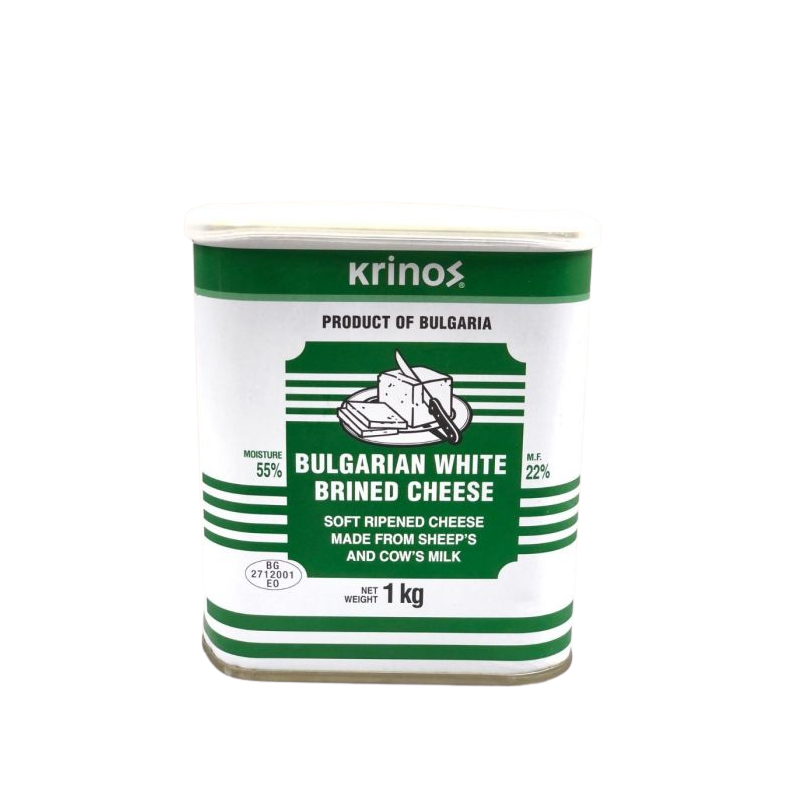 KRINOS BULGARIAN BRINED SHEEPS MILK FETA CHEESE 1KG