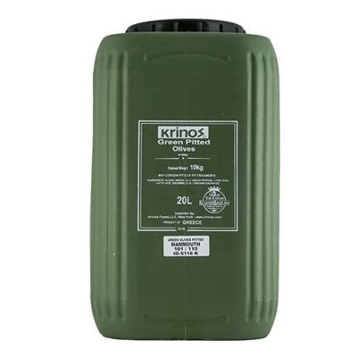 KRINOS GREEN PITTED OLIVES MAMMOTH 10KG