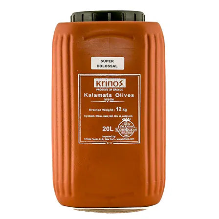 MIA Food Service KRINOS KALAMATA OLIVES COLOSSAL 12KG KRINOS KALAMATA OLIVES COLOSSAL 12KG