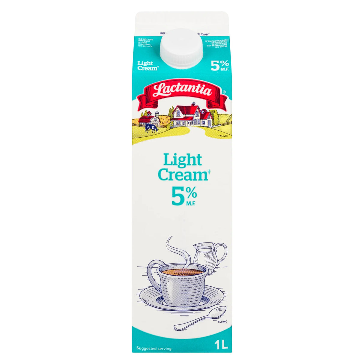 LACTANTIA 5% LIGHT CREAM 1L