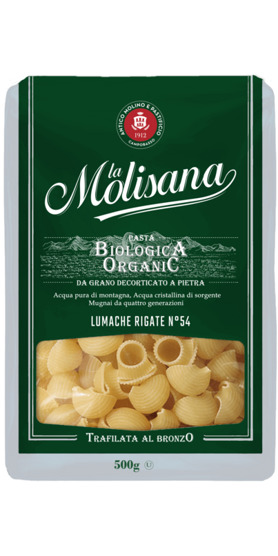 MOLISANA ORGANIC LUMACHE RIGATE #54 PASTA 10X500GR