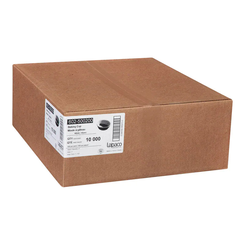 MIA Food Service LAPACO 5" WHITE BAKING CUPS 20X500EA LAPACO 5" WHITE BAKING CUPS 20X500EA