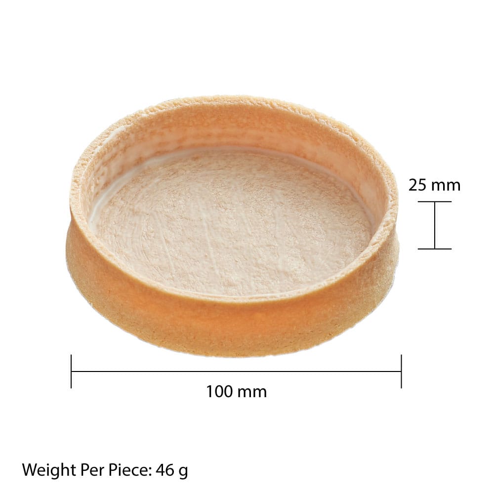 MIA Food Service LA ROSE NOIRE 100MM VANILLA TART SHELLS ROUND EXTRA LARGE 40EA LA ROSE NOIRE 100MM VANILLA TART SHELLS ROUND EXTRA LARGE 40EA