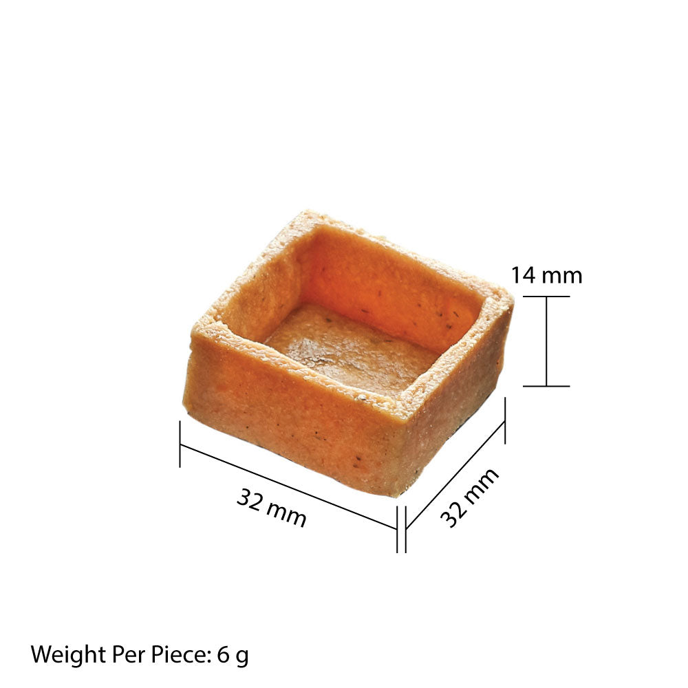 LA ROSE NOIRE 32MM SAVORY MINI TART SHELLS SQUARE 216EA