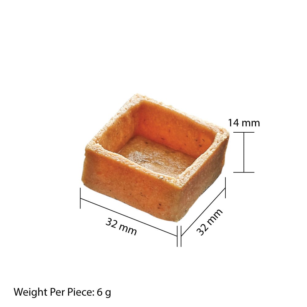 MIA Food Service LA ROSE NOIRE 32MM SAVORY MINI TART SHELLS SQUARE 216EA LA ROSE NOIRE 32MM SAVORY MINI TART SHELLS SQUARE 216EA