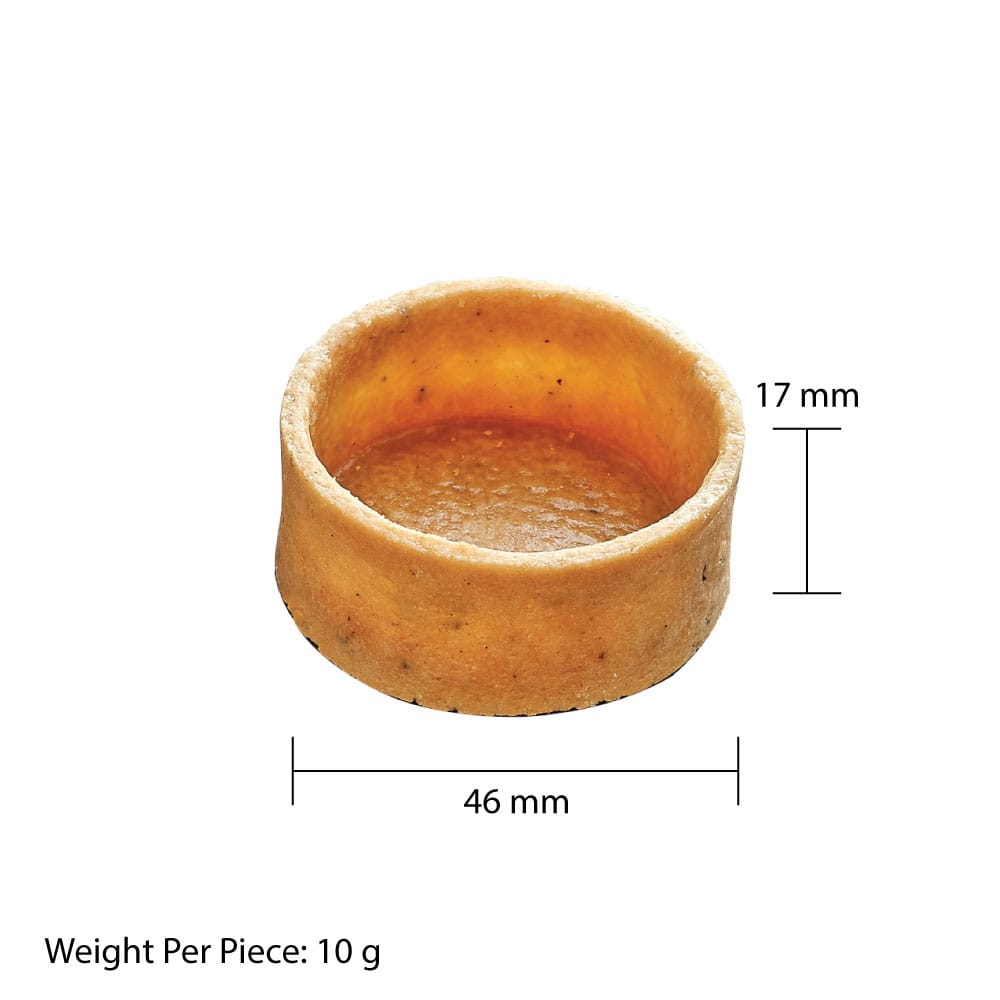 LA ROSE NOIRE 46MM SAVORY TART SHELLS ROUND SMALL 125EA