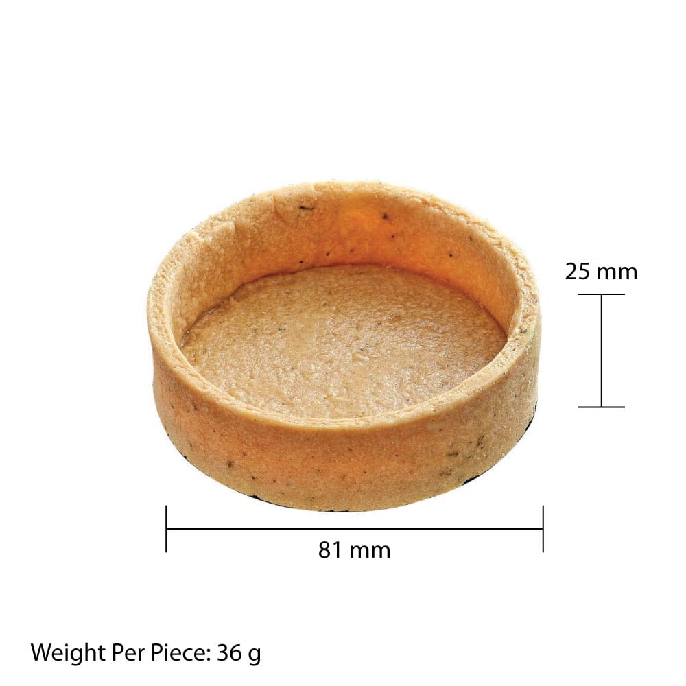 MIA Food Service LA ROSE NOIRE 81MM SAVORY ROUND LARGE TART SHELLS 45EA LA ROSE NOIRE 81MM SAVORY ROUND LARGE TART SHELLS 45EA
