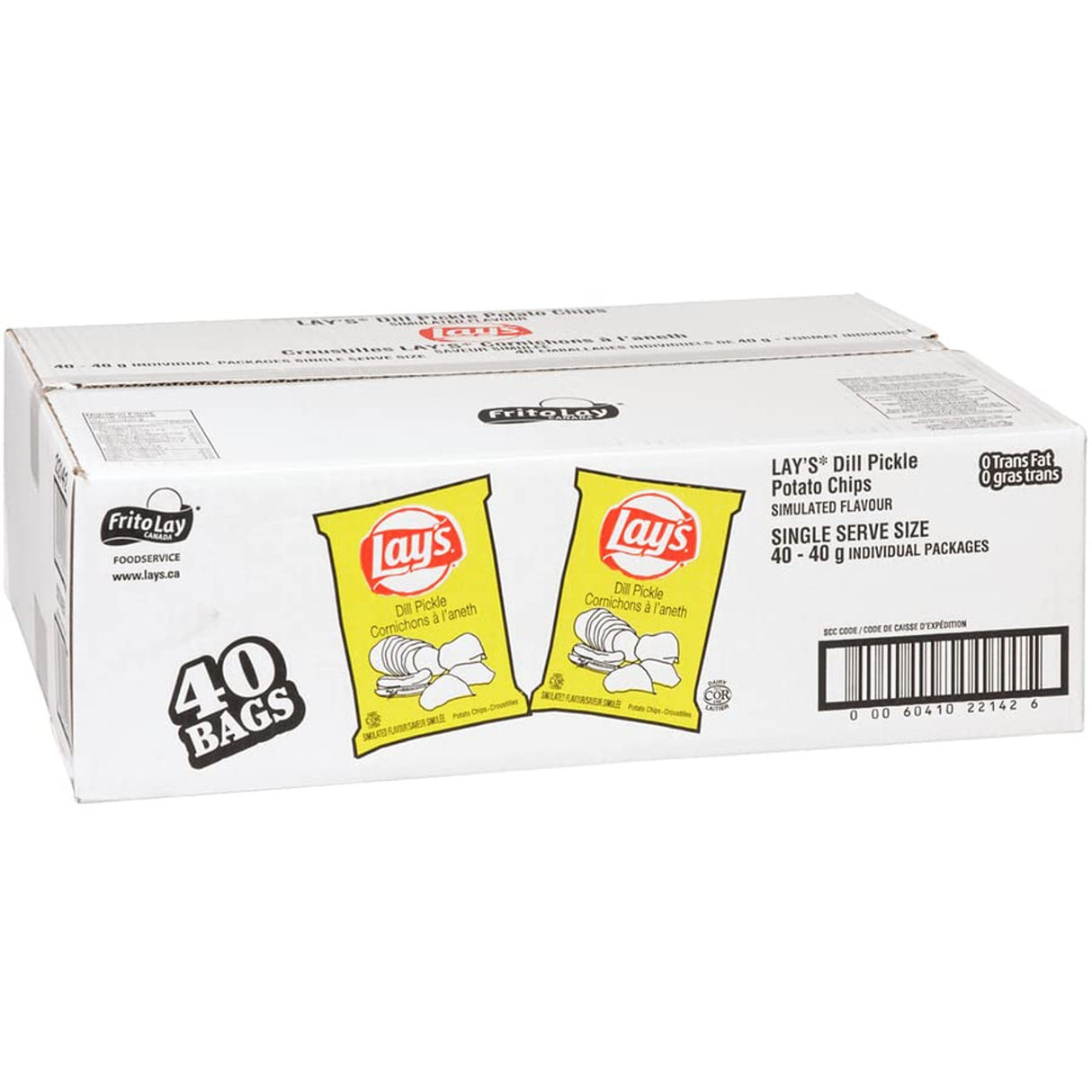 LAYS DILL PICKLE CHIPS 40X40GR