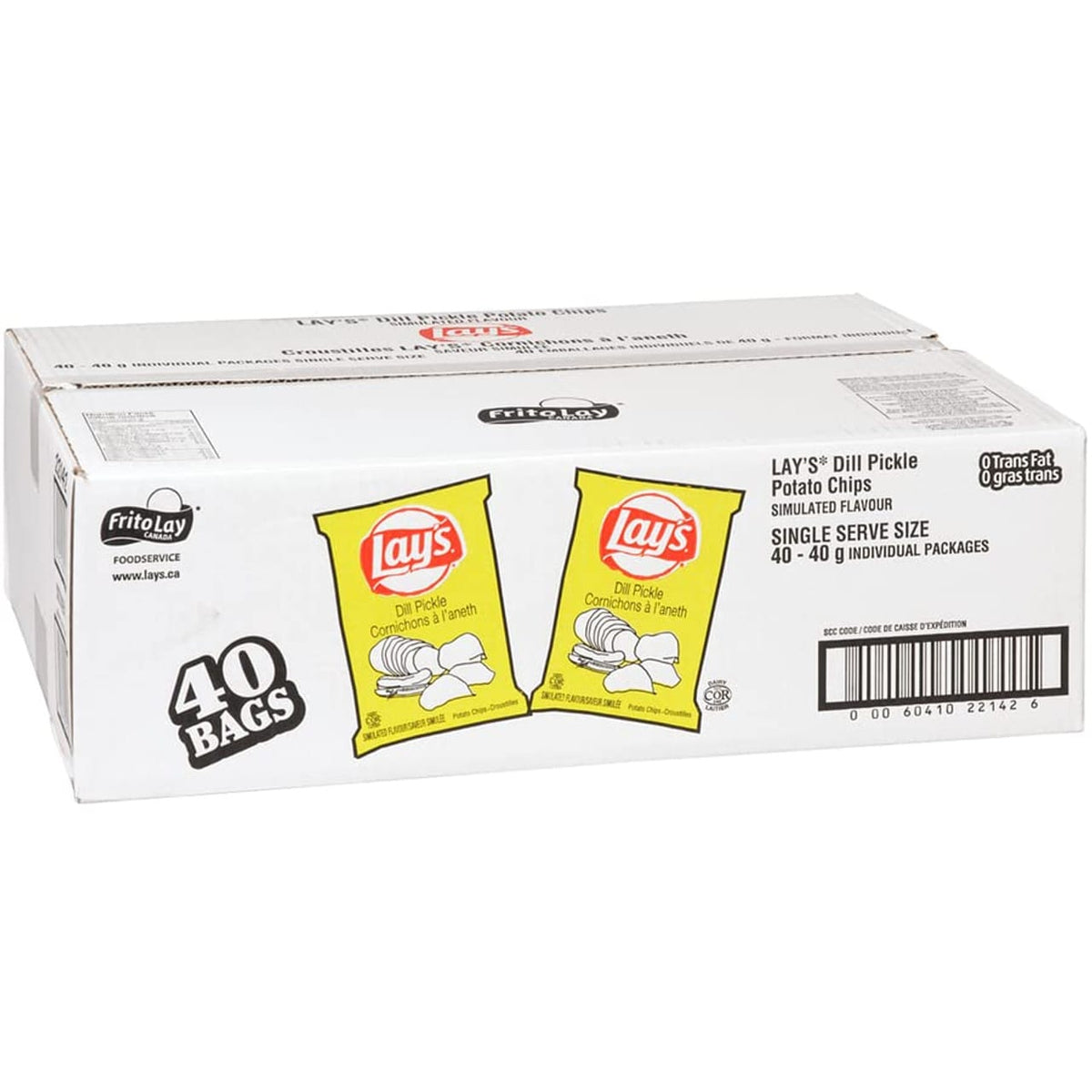 MIA Food Service LAYS DILL PICKLE CHIPS 40X40GR LAYS DILL PICKLE CHIPS 40X40GR