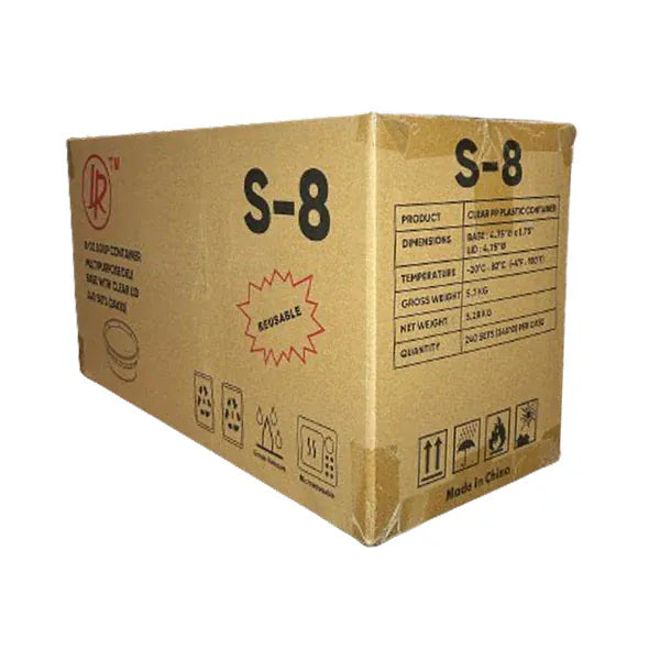 MIA Food Service LR 8OZ COMBO ROUND DELI CONTAINERS WITH LIDS 240EA LR 8OZ COMBO ROUND DELI CONTAINERS WITH LIDS 240EA