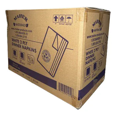 MIA Food Service MAHER 15X17 2PLY WHITE DINNER NAPKINS 1/8 FOLD 20X150EA MAHER 15X17 2PLY WHITE DINNER NAPKINS 1/8 FOLD 20X150EA
