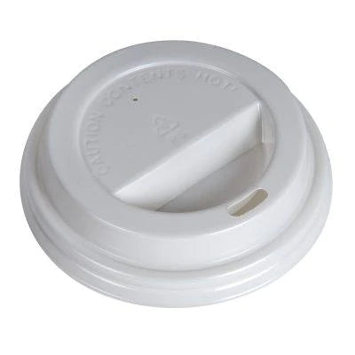 MAHER 4OZ WHITE DOME LIDS 50EA