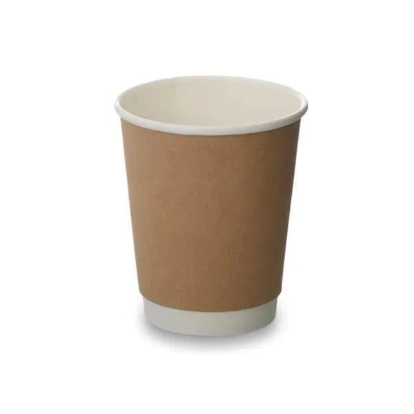 MIA Food Service MAHER 8OZ BROWN DOUBLE WALL CUPS 20X25EA MAHER 8OZ BROWN DOUBLE WALL CUPS 20X25EA