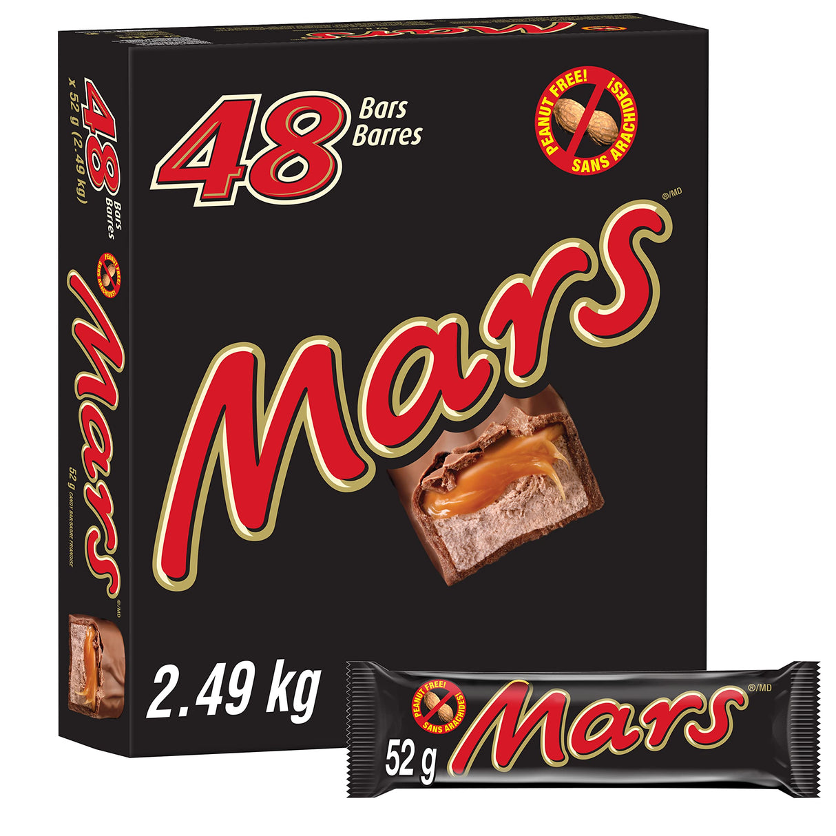 MARS REGULAR CHOCOLATE BARS 48X52GR