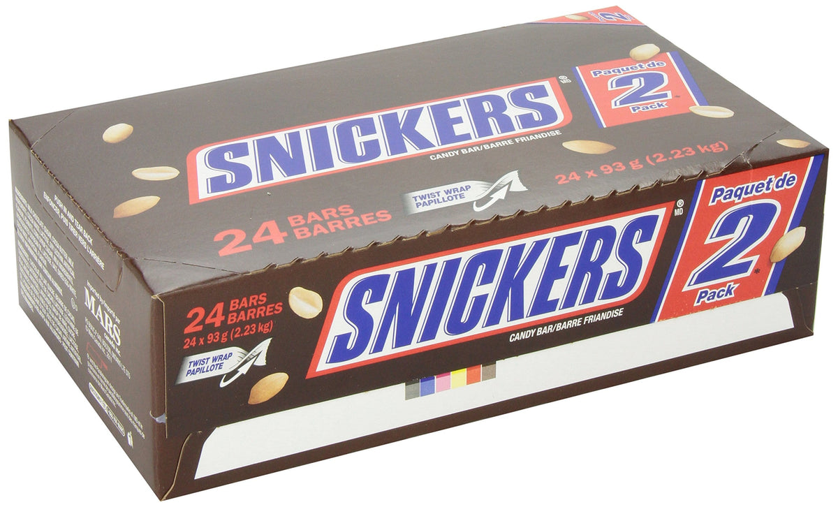 MIA Food Service SNICKERS KING SIZE CHOCOLATE BARS 24X93GR SNICKERS KING SIZE CHOCOLATE BARS 24X93GR