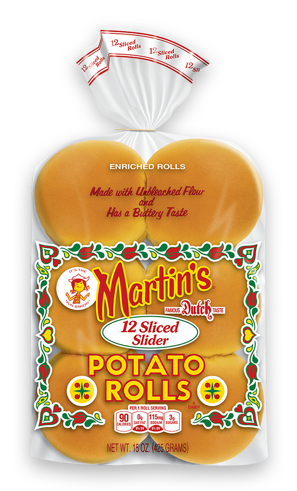 MARTINS 2" SLIDER POTATO ROLLS 12EA