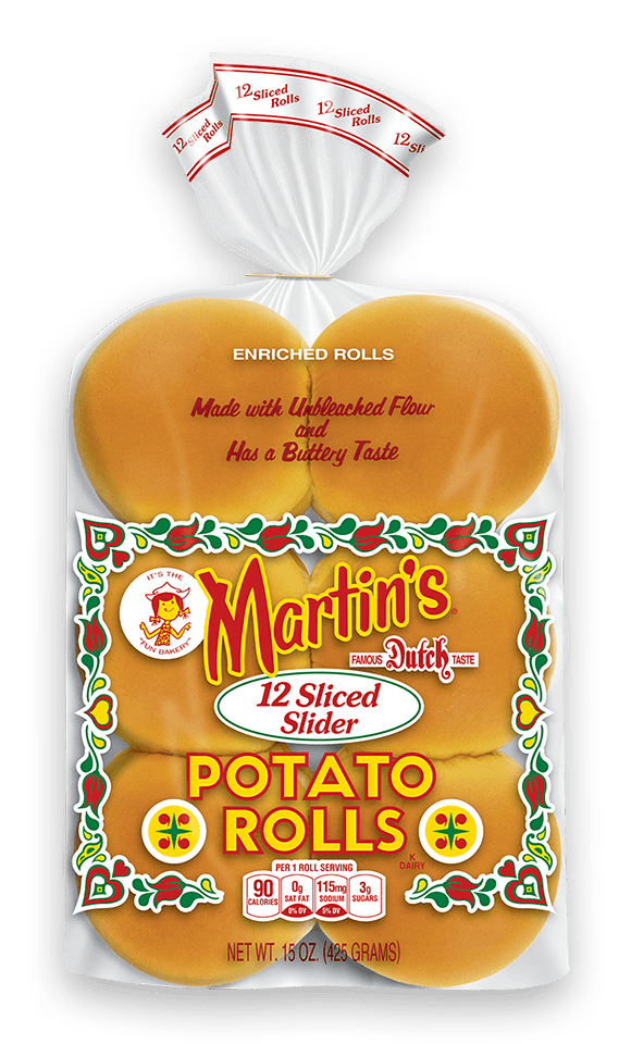 MIA Food Service MARTINS 2" SLIDER POTATO ROLLS 12EA MARTINS 2" SLIDER POTATO ROLLS 12EA