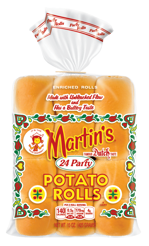 MIA Food Service MARTINS POTATO PARTY BREAD ROLLS 8X425GR MARTINS POTATO PARTY BREAD ROLLS 8X425GR