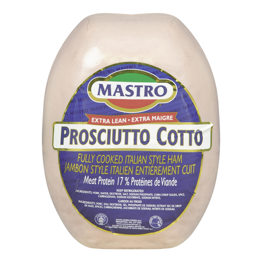 MASTRO PROSCIUTTO COTTO EXTRA LEAN PER KG Mia Food Service