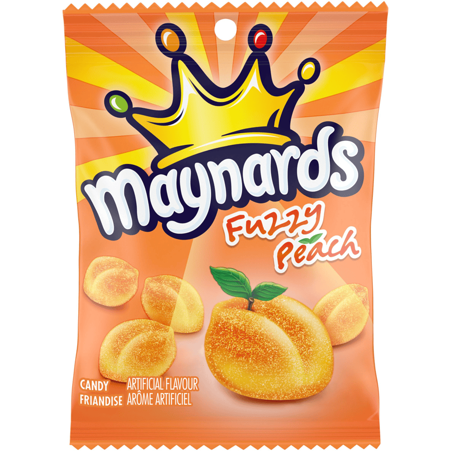 MIA Food Service MAYNARDS FUZZY PEACH GUMMIES 154GR MAYNARDS FUZZY PEACH GUMMIES 154GR