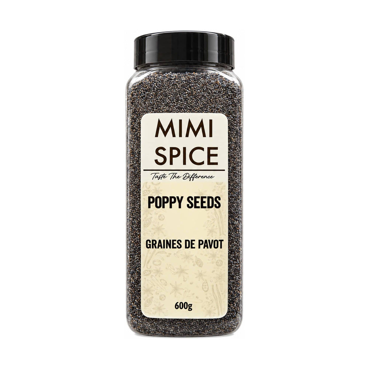 Mia Food Service Spices & Seasonings MIMI SPICE POPPY SEEDS 600GR MIMI SPICE POPPY SEEDS 600GR