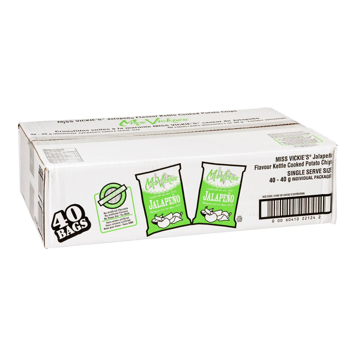 MIA Food Service MISS VICKIES JALAPENO CHIPS 40X40GR MISS VICKIES JALAPENO CHIPS 40X40GR