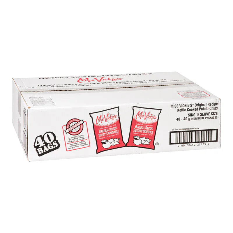 MIA Food Service MISS VICKIES ORIGINAL CHIPS 40X40GR MISS VICKIES ORIGINAL CHIPS 40X40GR