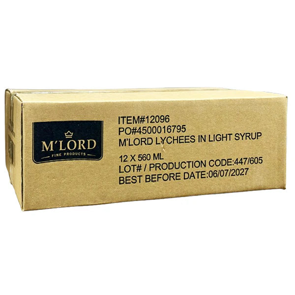 MLORD LYCHEE IN SYRUP 12X560ML