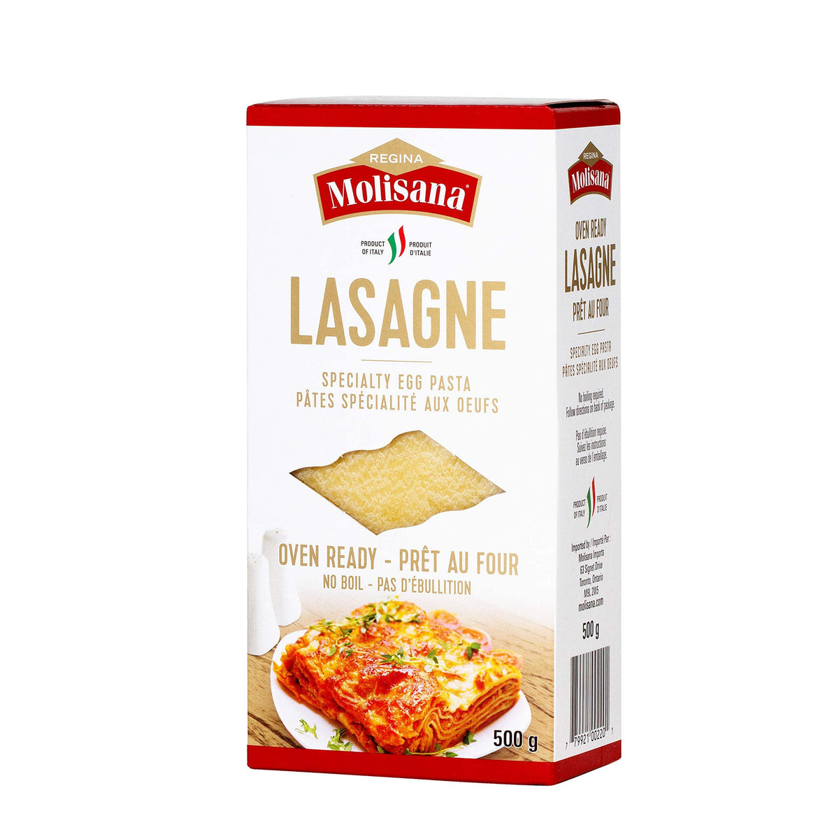 MIA Food Service MOLISANA OVEN READY EGG LASAGNA SHEETS 500GR MOLISANA OVEN READY EGG LASAGNA SHEETS 500GR