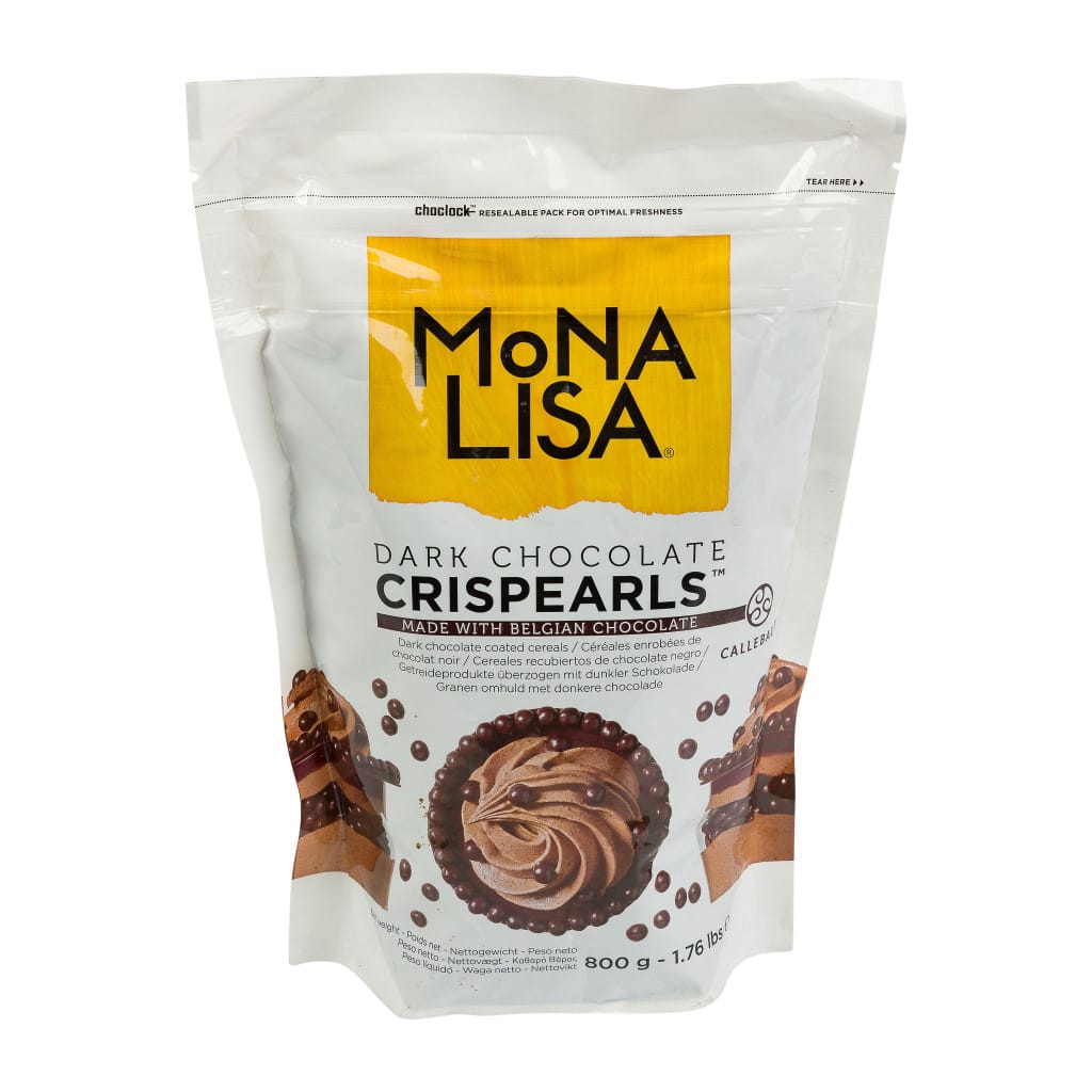MIA Food Service MONA LISA CRISPEARLS DARK CHOCOLATE 800GR MONA LISA CRISPEARLS DARK CHOCOLATE 800GR