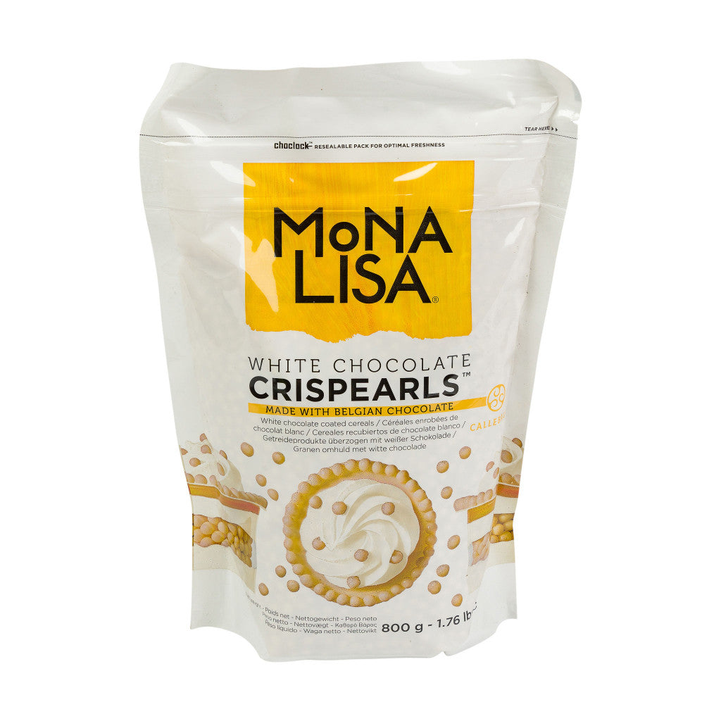 MONA LISA CRISPEARLS WHITE CHOCOLATE 800GR