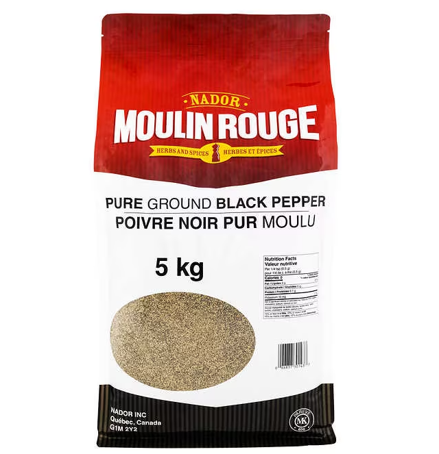 MOULIN ROUGE BLACK PEPPER GROUND 5KG