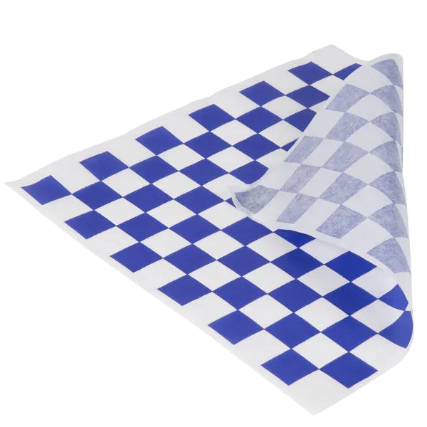 MIA Food Service MPC 12X12 BLUE CHECKERED PAPER 1000EA MPC 12X12 BLUE CHECKERED PAPER 1000EA