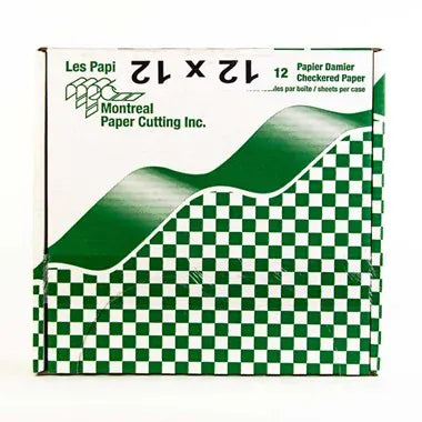 MIA Food Service MPC 12X12 GREEN CHECKERED PAPER 1000EA MPC 12X12 GREEN CHECKERED PAPER 1000EA