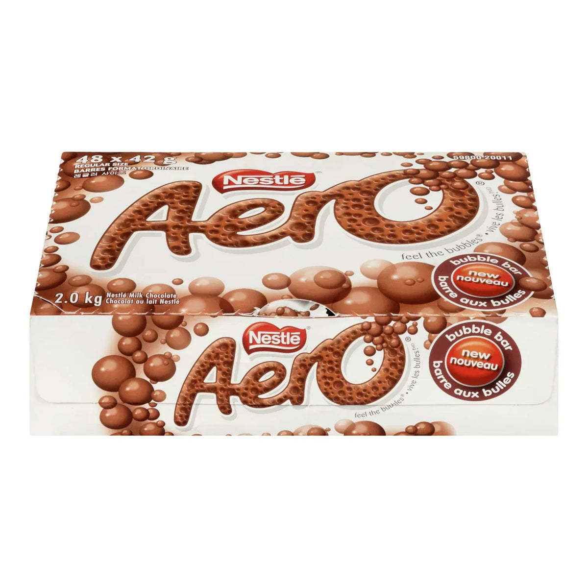 MIA Food Service NESTLE AERO MILK REGULAR CHOCOLATE BARS 48X42GR NESTLE AERO MILK REGULAR CHOCOLATE BARS 48X42GR