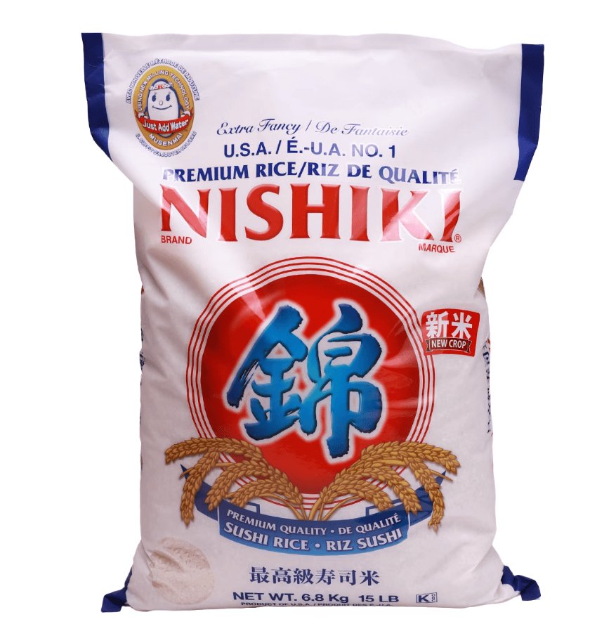 MIA Food Service NISHIKI PREMIUM MUSENMAI SUSHI RICE 15LB NISHIKI PREMIUM MUSENMAI SUSHI RICE 15LB