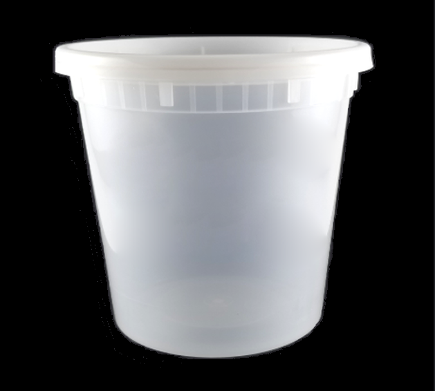 LR 24OZ COMBO ROUND DELI CONTAINERS WITH LIDS 240EA