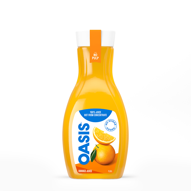 MIA Food Service OASIS ORANGE JUICE NO PULP 1.5L OASIS ORANGE JUICE NO PULP 1.5L