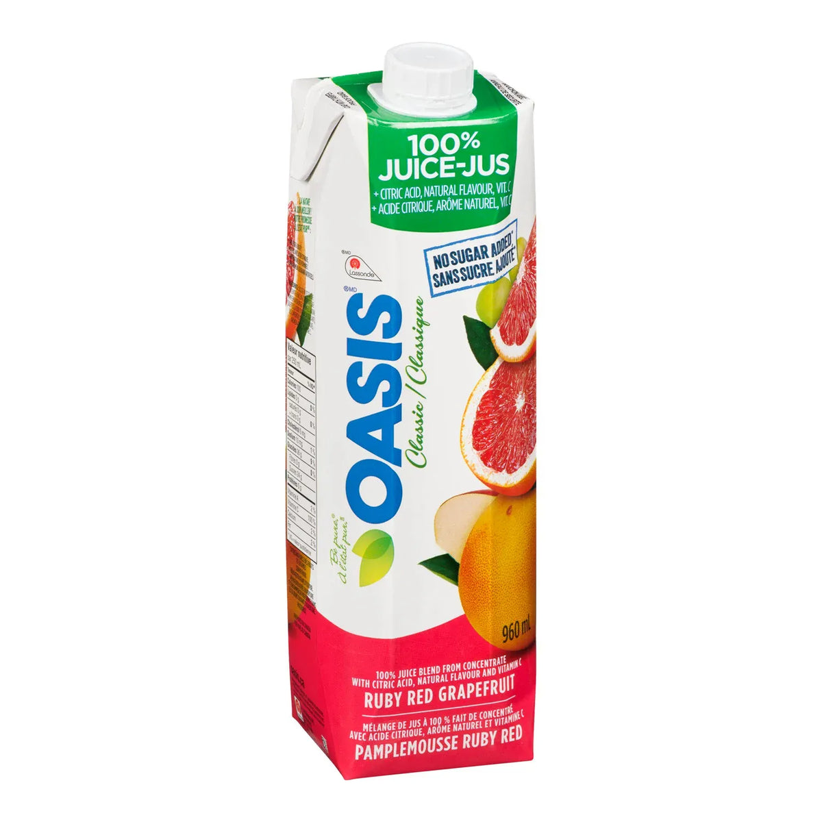 MIA Food Service OASIS RUBY RED GRAPEFRUIT JUICE 960ML OASIS RUBY RED GRAPEFRUIT JUICE 960ML