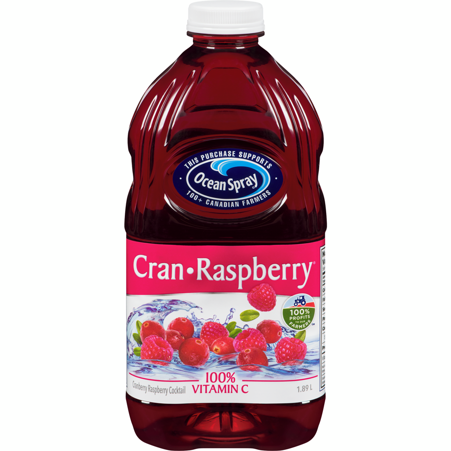 OCEAN SPRAY CRANBERRY RASPBERRY 1.89L