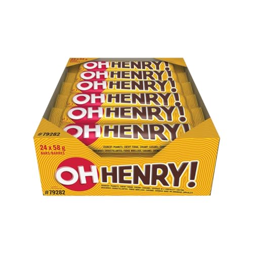 OH HENRY REGULAR CHOCOLATE BARS 24X58GR