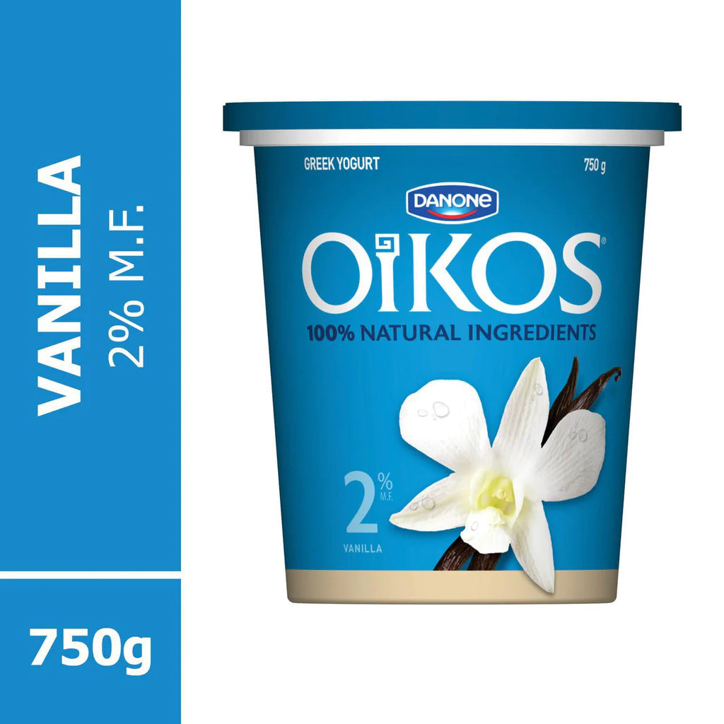 OIKOS 2% VANILLA GREEK YOGURT 750GR
