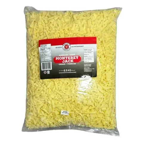 TRIPLE A SHREDDED MONTEREY JACK CHEESE 2.5KG
