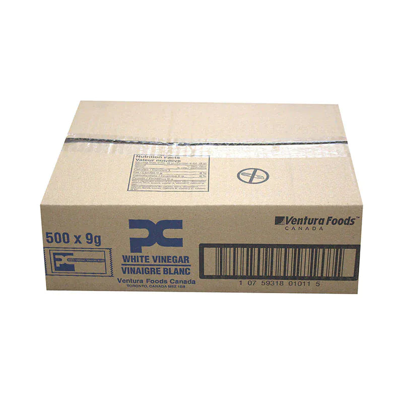 MIA Food Service PC WHITE VINEGAR PORTIONS 500X9ML PC WHITE VINEGAR PORTIONS 500X9ML