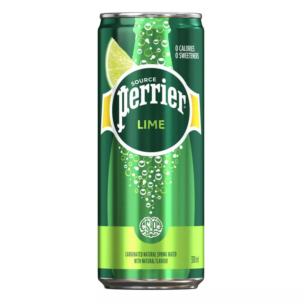 MIA Food Service PERRIER SPARKLING WATER LIME SLIM CANS 24X330ML PERRIER SPARKLING WATER LIME SLIM CANS 24X330ML