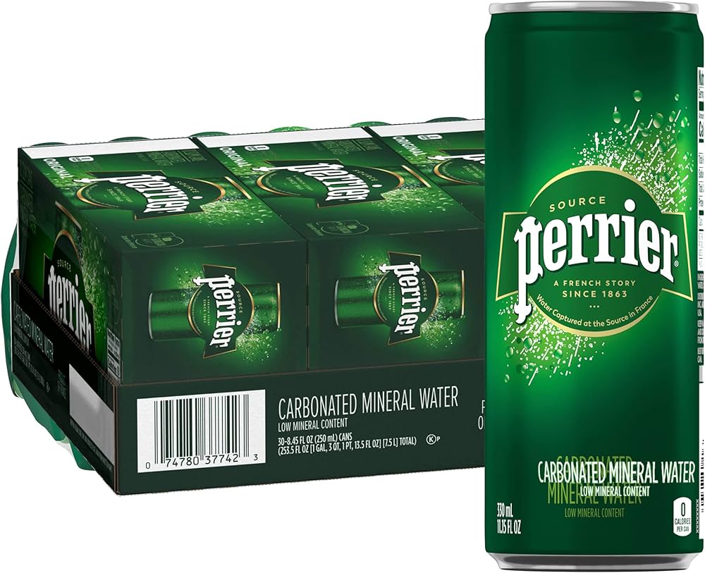 Mia Food Service PERRIER SPARKLING WATER SLIM CANS 24X330ML PERRIER SPARKLING WATER SLIM CANS 24X330ML