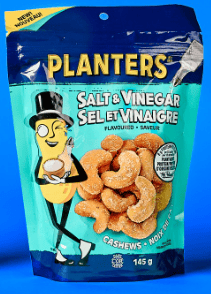 MIA Food Service PLANTERS SALT & VINEGAR CASHEWS 8X145GR PLANTERS SALT & VINEGAR CASHEWS 8X145GR