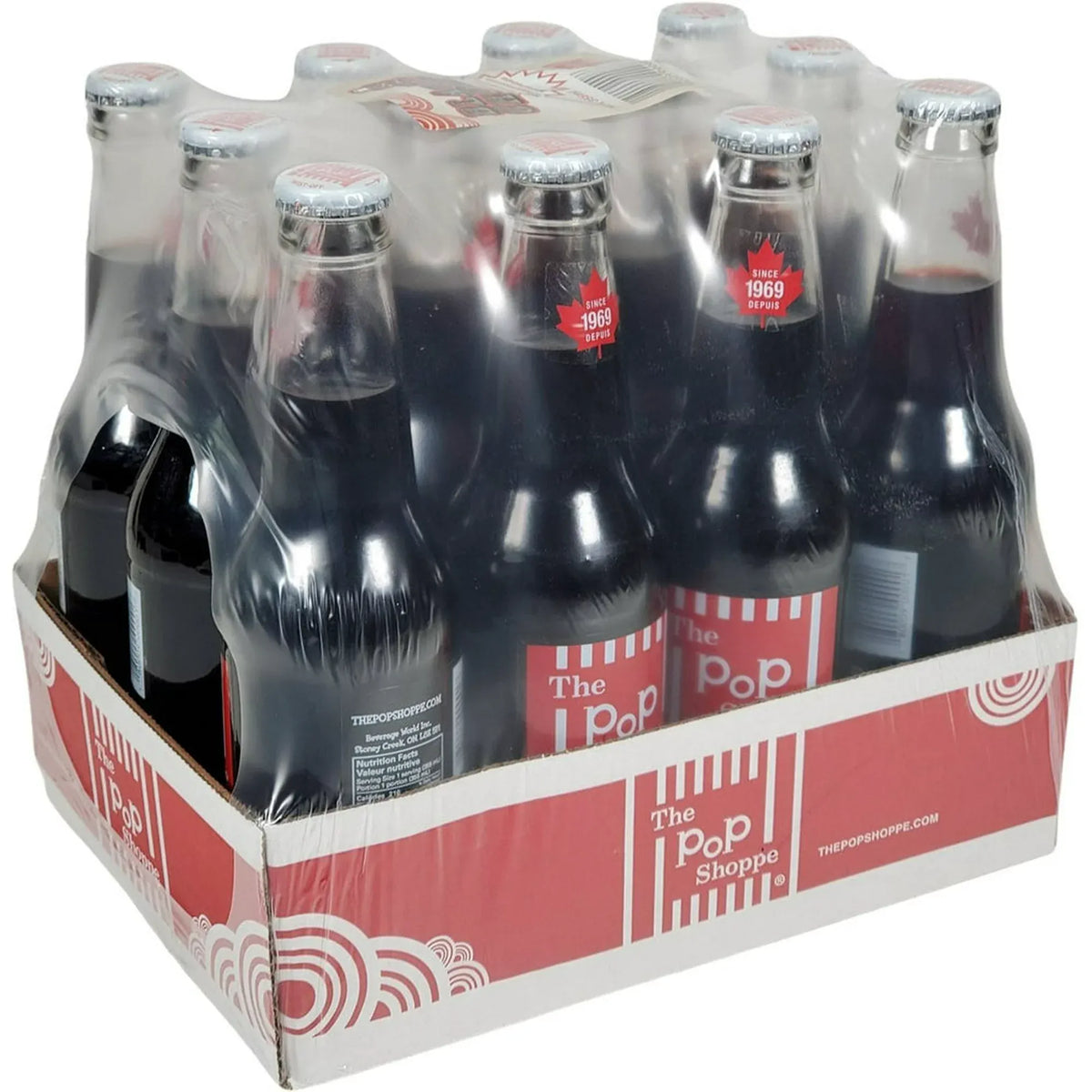 MIA Food Service POP SHOPPE BLACK CHERRY SODA 12X355ML POP SHOPPE BLACK CHERRY SODA 12X355ML