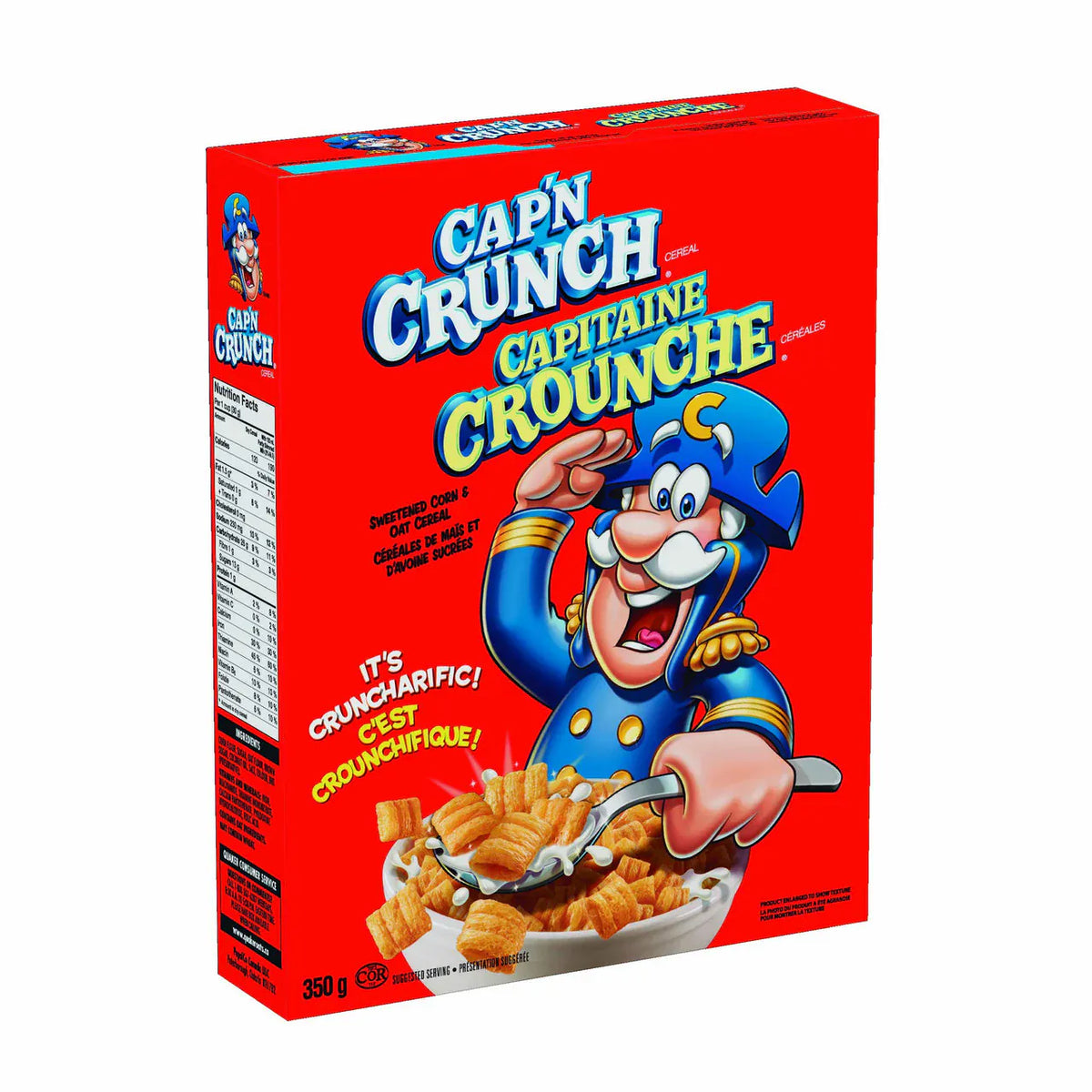 MIA Food Service QUAKER CAPN CRUNCH CEREAL 350GR QUAKER CAPN CRUNCH CEREAL 350GR