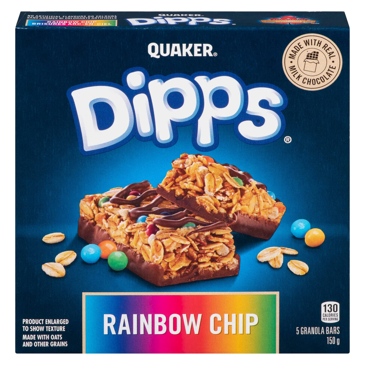 MIA Food Service QUAKER DIPPS RAINBOW CHIPS 150GR QUAKER DIPPS RAINBOW CHIPS 150GR